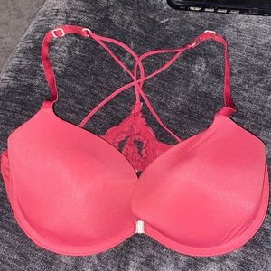 Gilly hicks dark red razor back bra size 34c